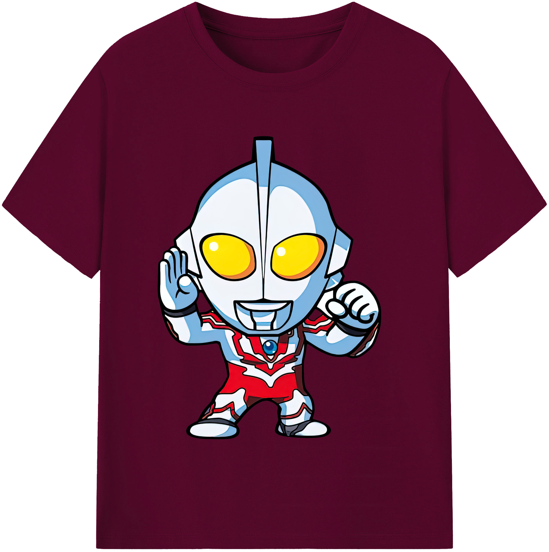 （画像用） ウルトラマン Ultraman レディースカジュアルプリントTシャツ（綿100％）